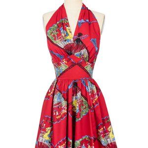 Trashy Diva Red Fans Dottie Dress